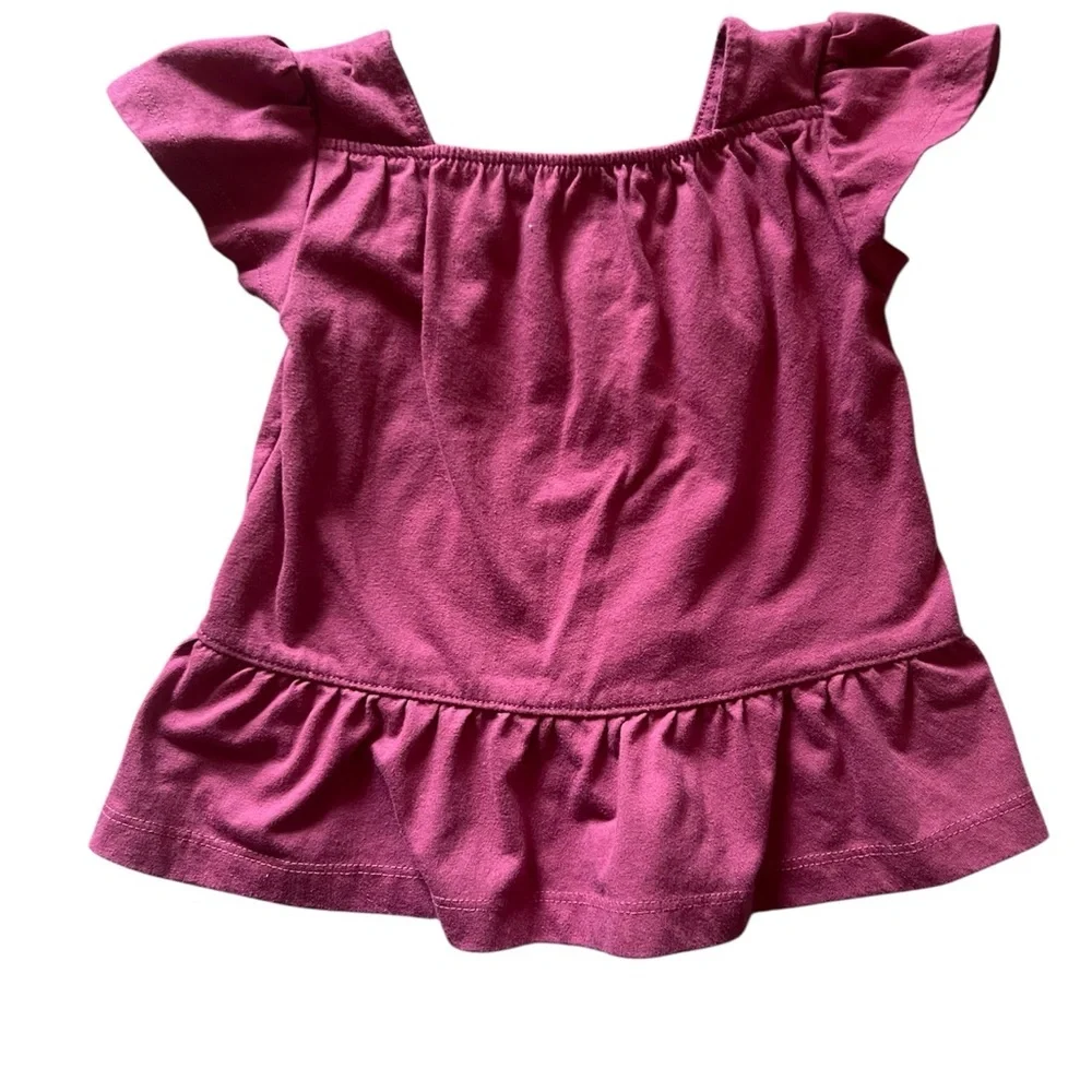 Oshkosh B’gosh Crochet Flutter Button-Front Shirt | 2T
